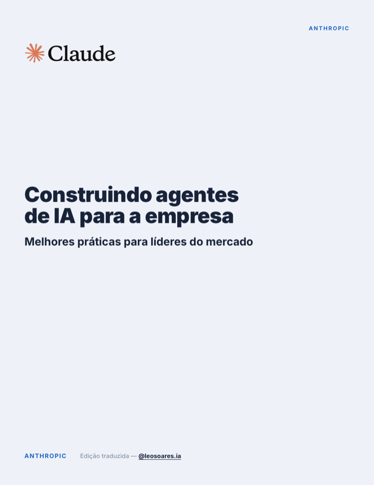 Capa do estudo: Construindo agentes de IA para a empresa